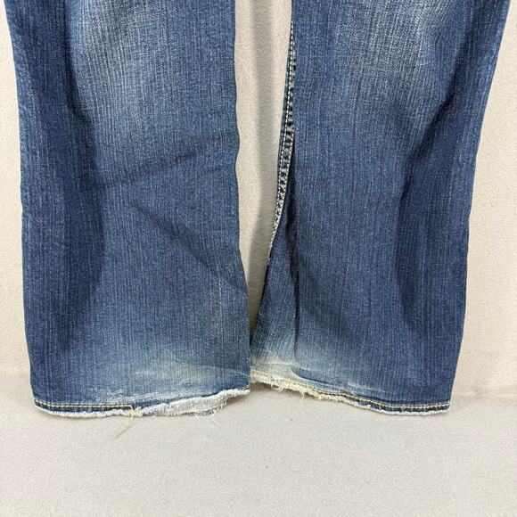 Silver Jeans Women's 18x33 Blue Frances 18" Bootcut Western Mid Rise Tall Jeans - Picture 5 of 15